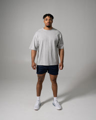 Alpha Tee - Med Heather Grey