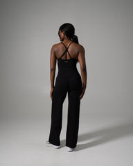 Aura Wide Leg Pant Long - Black
