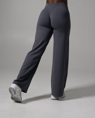 Aura Wide Leg Pant Long - Thunderstorm