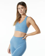Amplify Bra - Washed Denim
