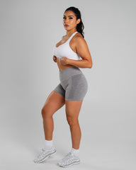 Amplify Mid Rise Short - Heather Grey