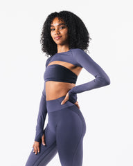 Aura Shrug LS - Aura Blizzard Print