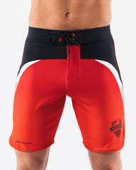 Crescent Boardshort - Crimson Rose