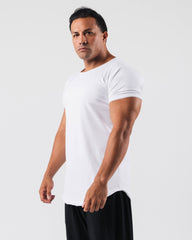 Essential Scoop Neck - White