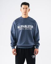 Establishment Split Crewneck - Marine