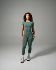 Glass Tee - Juniper Green