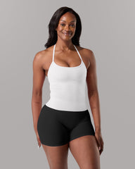 Halter Push Tank - White