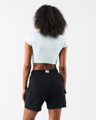 LDB Crop Tee - Sky