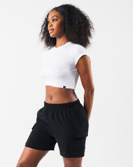 LDB Crop Tee - White