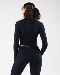 KDM LS Zip Bra - Black