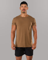 Rolled Muscle Tee - Brown