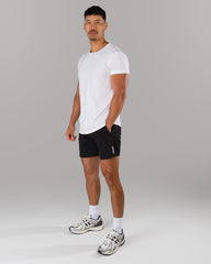 Rolled Muscle Tee - White