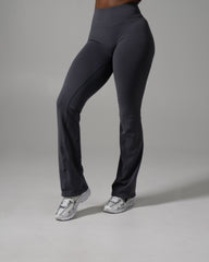 Pump Mid Rise Flared Pant Long - Thunderstorm