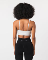 Seamless Ribbed Bra - Oyster Grey