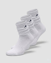 Scrunch Sock 3pk - White