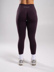 Pump Mid Rise Legging - Black Garnet