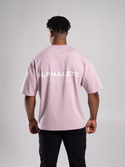 Stone Wash Alpha Tee - Rosewood