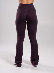Aura Ultra-High Rise Flared Pant - Black Garnet