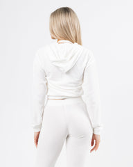 Velour Zip Hoodie - Lace