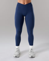 Wrap Mid Rise Legging - Anchor