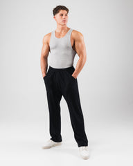 Zero Ribbed Tank 2pk - Heather Grey