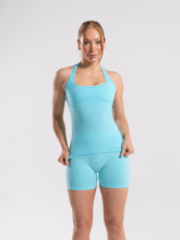 Softcurve Racer Tank Long - Aqua Blue