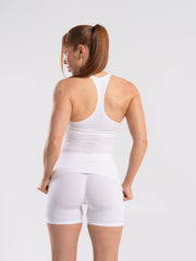 Softcurve Racer Tank Long - White