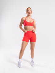 Amplify Minimal Bra - Neon Red