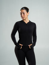 Aura Sculpt Jacket Long - Black