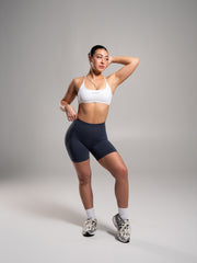 Pump High Rise Short - Dusty Navy