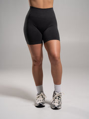 Pump High Rise Short - Dark Heather Grey