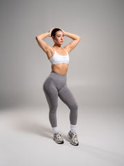 Pump High Rise Legging - Heather Grey