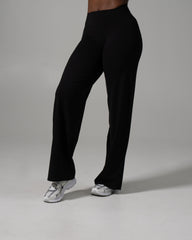 Aura Wide Leg Pant Long - Black