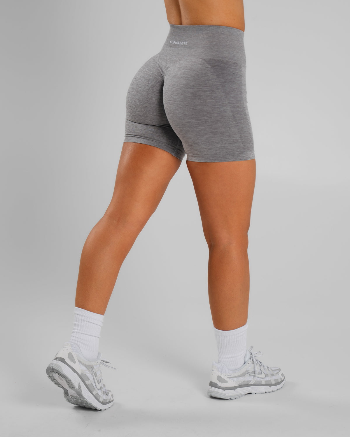 Amplify Ultra-High Rise Short - Heather Grey