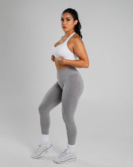 Amplify Mid Rise Legging - Heather Grey