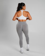 Amplify Mid Rise Legging - Heather Grey