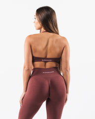 Amplify Halter Bra - Dusty Rose