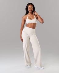 Aura Wide Leg Pant Long - Wheat