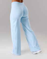 Aura Wide Leg Pant - Powder Blue