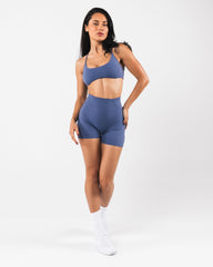 Aura Strappy Bra - Dusty Blue
