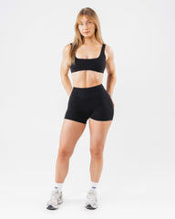 Everyday Core Mid Rise Short - Black