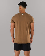 Rolled Muscle Tee - Brown