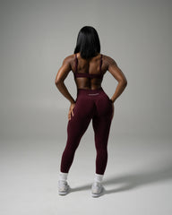 Pump Mid Rise Legging - Merlot