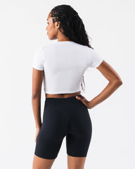 OT Crop Tee - White