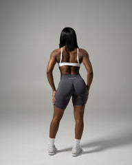Pump Mid Rise Biker Short - Thunderstorm