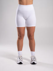 Pump High Rise Short - White