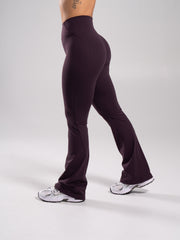 Aura Ultra-High Rise Flared Pant - Black Garnet