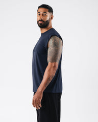 Zero Accent Tank - Dark Navy