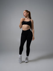 Amplify Open Back Bra - Black