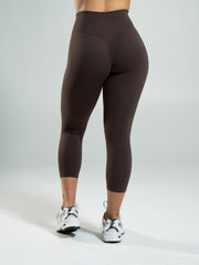 Aura Ultra-High Rise Capri - Walnut